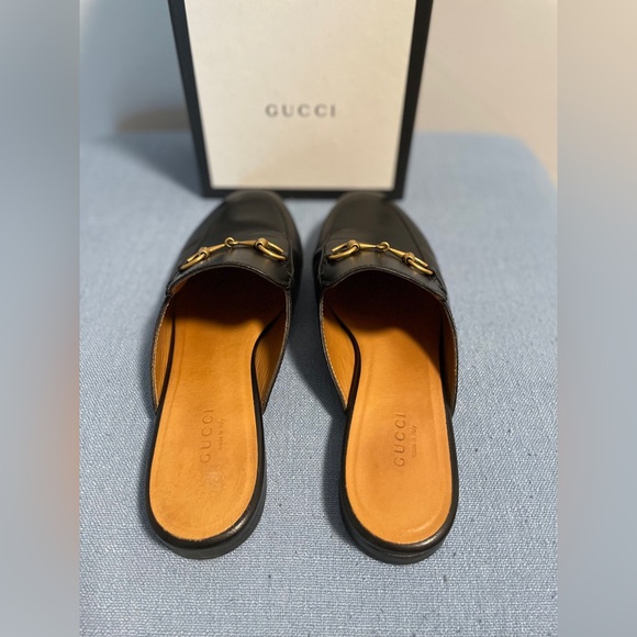 Gucci Princetown black leather mules - Picture 4 of 10